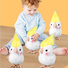 Parrot Clockwork Toy Jumping Wind Up Cockatoo Model Classic Bird Toys