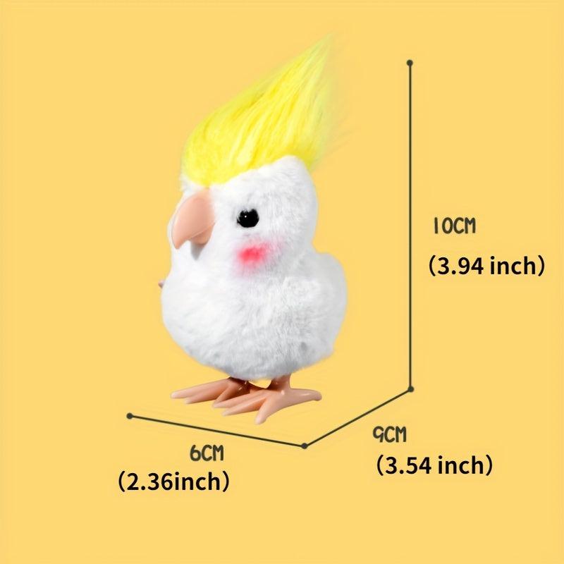 Parrot Clockwork Toy Jumping Wind Up Cockatoo Model Classic Bird Toys