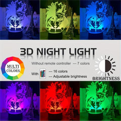 Anime 3D LED Lamp Night Lamp Touch Light Toy for Children