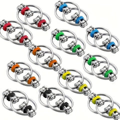 3Pcs Metal Chain Stress Relief Finger Toy Keychain