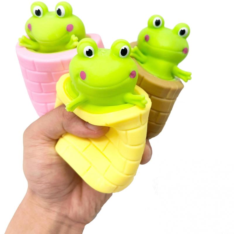 Educational Frog Squeeze Toy for Kids Anxiety Relief Fun