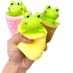 Educational Frog Squeeze Toy for Kids Anxiety Relief Fun