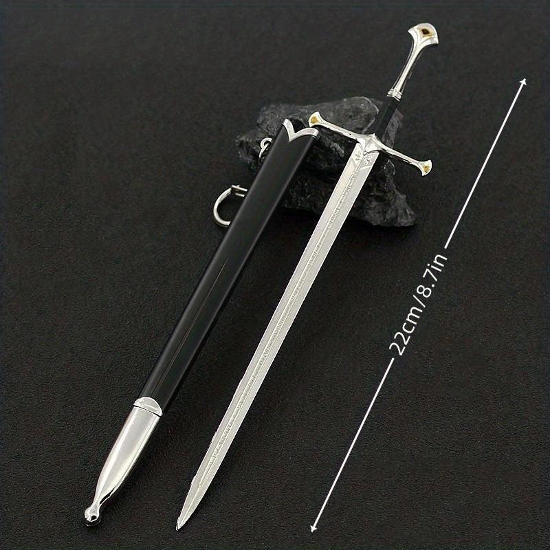 Medieval Sword Model for Game and Film, Handicraft Decoration Pendant