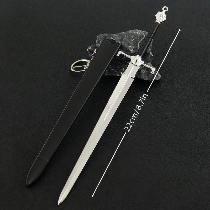 Medieval Sword Model for Game and Film, Handicraft Decoration Pendant