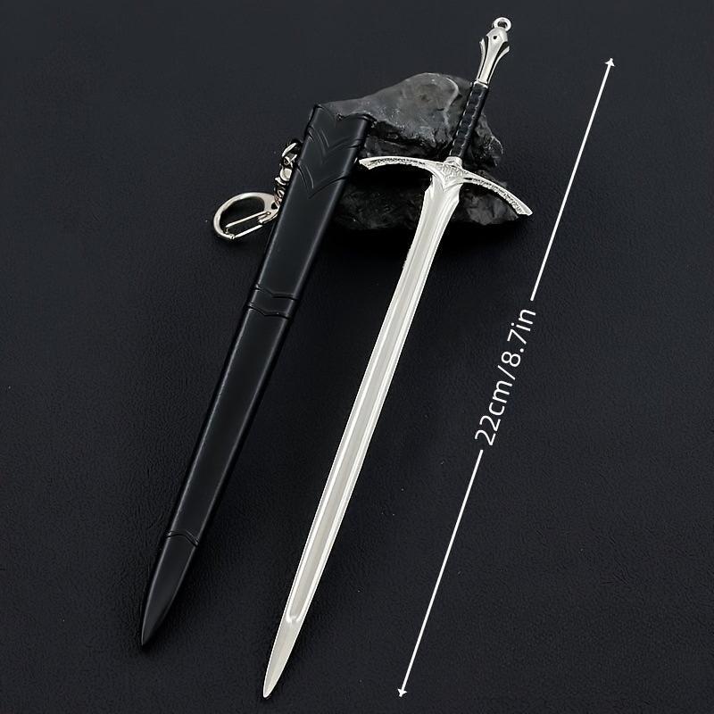 Medieval Sword Model for Game and Film, Handicraft Decoration Pendant