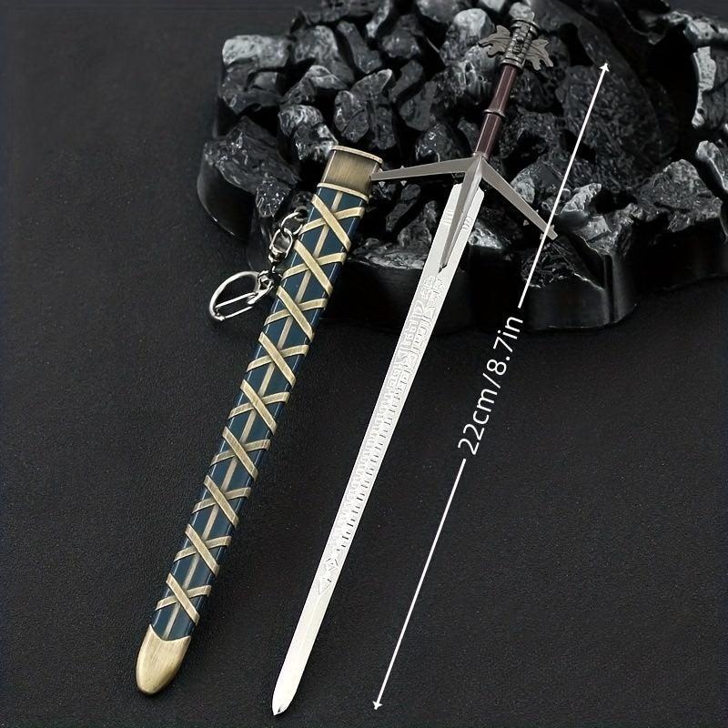 Medieval Sword Model for Game and Film, Handicraft Decoration Pendant