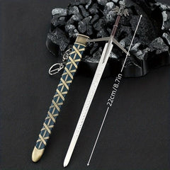Medieval Sword Model for Game and Film, Handicraft Decoration Pendant