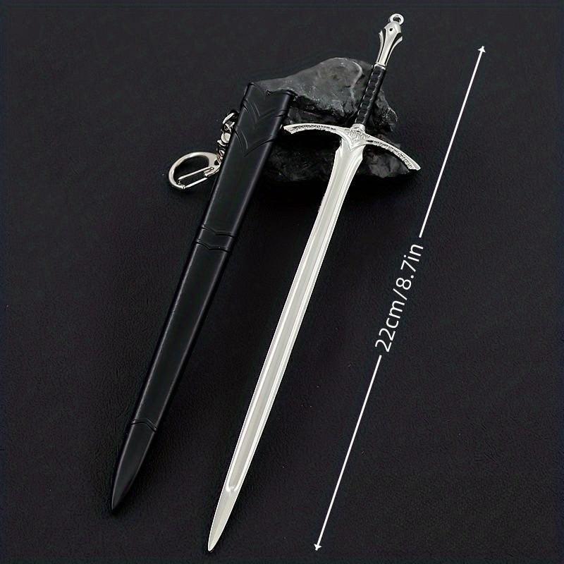 Medieval Sword Model for Game and Film, Handicraft Decoration Pendant