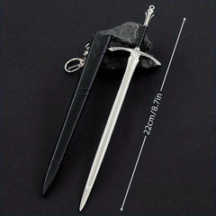 Medieval Sword Model for Game and Film, Handicraft Decoration Pendant