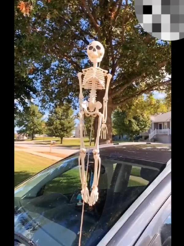 Halloween Skeleton Ornaments Car Interior Decoration