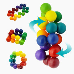 Preschool Puzzle Bead Stress Ball - 3D Magic Ball Toy