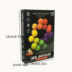 Preschool Puzzle Bead Stress Ball - 3D Magic Ball Toy