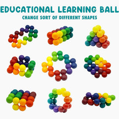 Preschool Puzzle Bead Stress Ball - 3D Magic Ball Toy