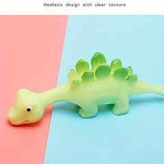 10pcs Ejection Dinosaur Finger Toy Soft Glue Tpr Gift