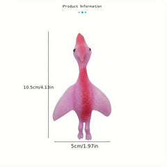 10pcs Ejection Dinosaur Finger Toy Soft Glue Tpr Gift