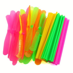 Transparent Bamboo Dragonfly Flying Toys Outdoor Educational Party Toys