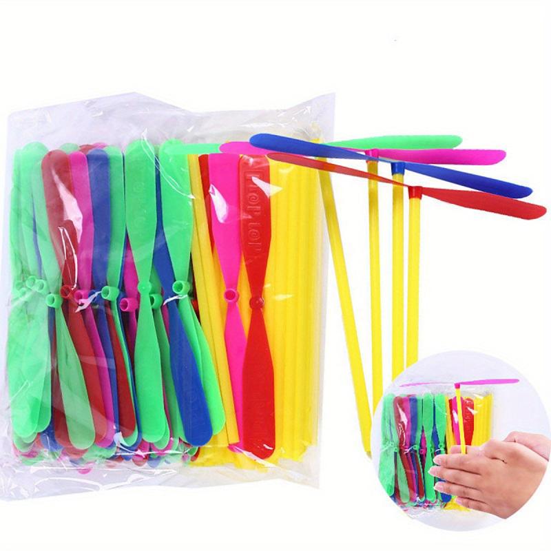 Transparent Bamboo Dragonfly Flying Toys Outdoor Educational Party Toys