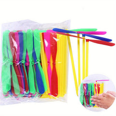 Transparent Bamboo Dragonfly Flying Toys Outdoor Educational Party Toys