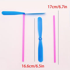 Transparent Bamboo Dragonfly Flying Toys Outdoor Educational Party Toys