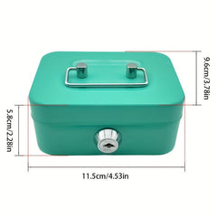 Kids Piggy Bank With Key Storage Box Coin Box