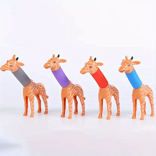 Sensory Toy Elastic Spring Tube Giraffe Decompression Toy