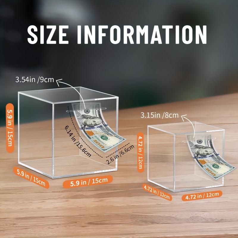 Clear Acrylic Piggy Bank for Adults