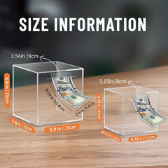 Clear Acrylic Piggy Bank for Adults