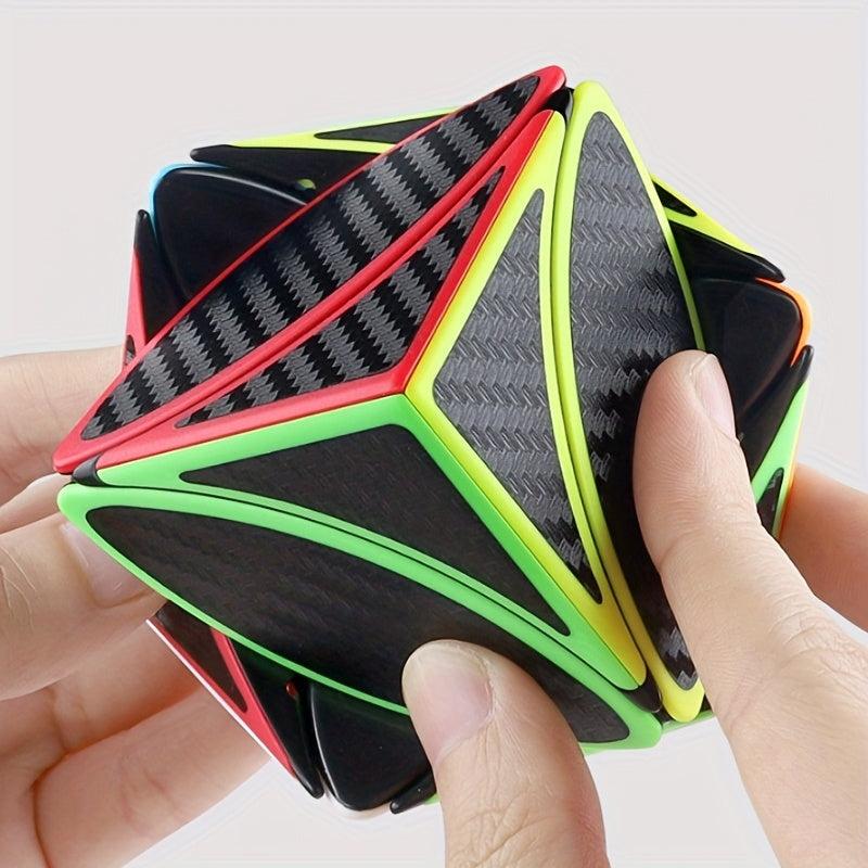Cube Carbon Fiber Maple Leaf Smooth Puzzle Toy