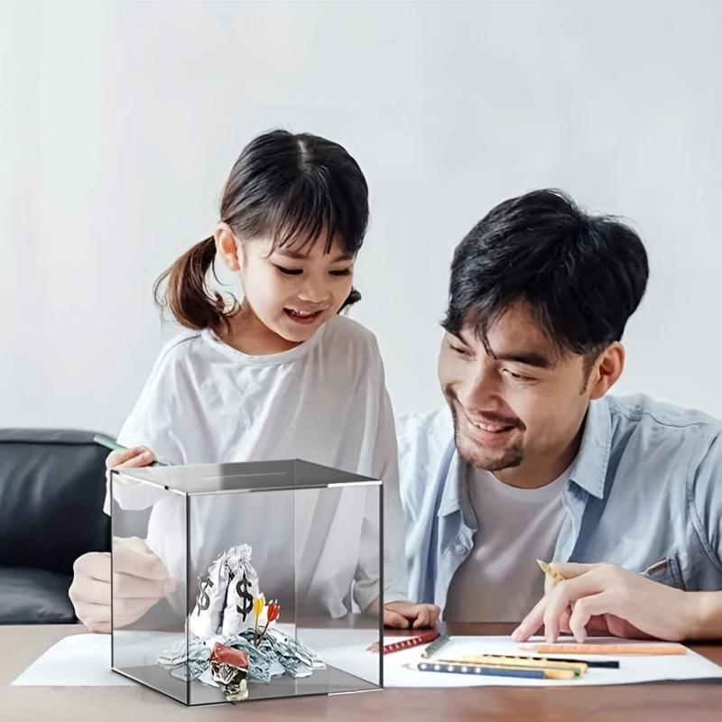 Acrylic Piggy Bank for Adults and Kids