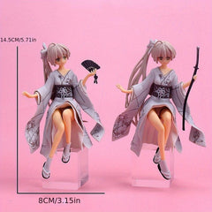 Kimono Anime Girl Figure Model Car Ornament Teen Gift