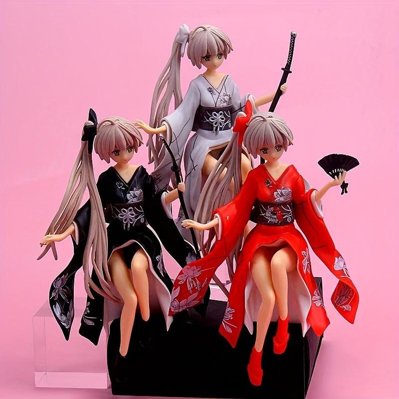 Kimono Anime Girl Figure Model Car Ornament Teen Gift