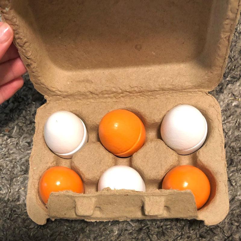 Wooden Artificial Eggs DIY Toy Set for Children