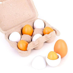 Wooden Artificial Eggs DIY Toy Set for Children