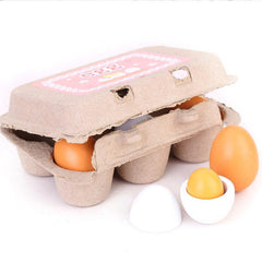 Wooden Artificial Eggs DIY Toy Set for Children