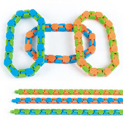 24 Section Bicycle Chain Track Decompression Toy Fluid Bracelet