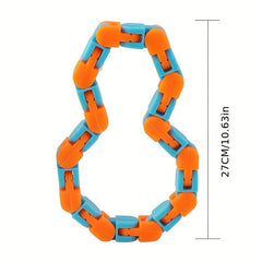 24 Section Bicycle Chain Track Decompression Toy Fluid Bracelet