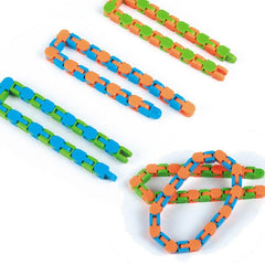 24 Section Bicycle Chain Track Decompression Toy Fluid Bracelet