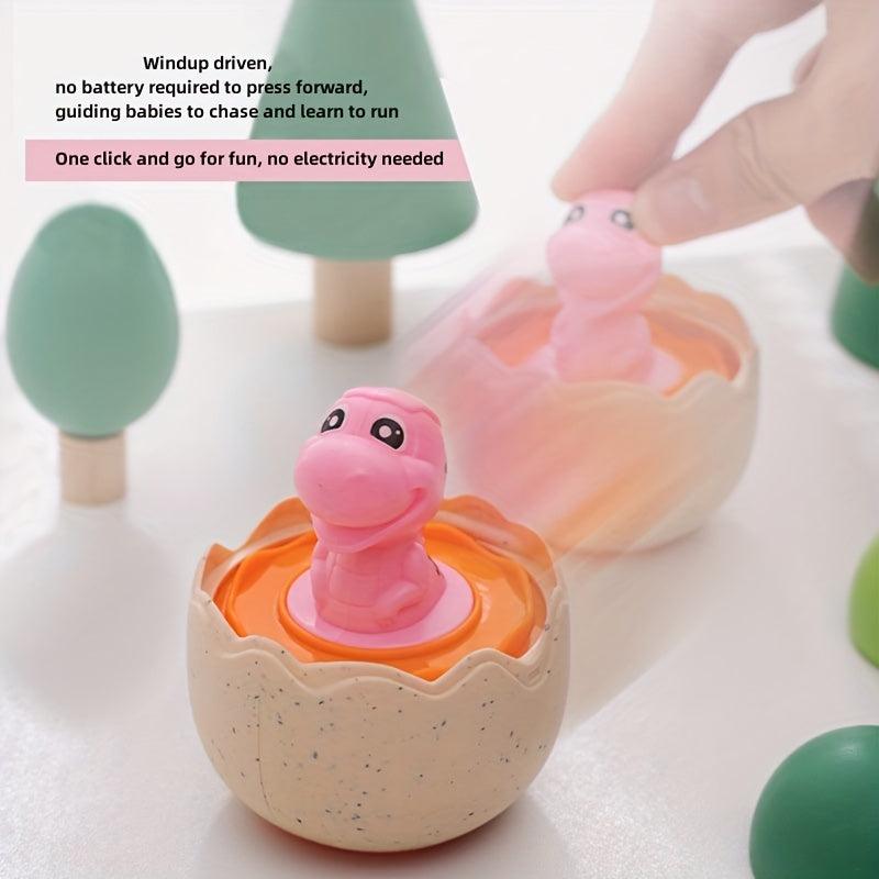 Dino Egg Toy Car for Kids - Interactive Dinosaur Hatch and Race Playset