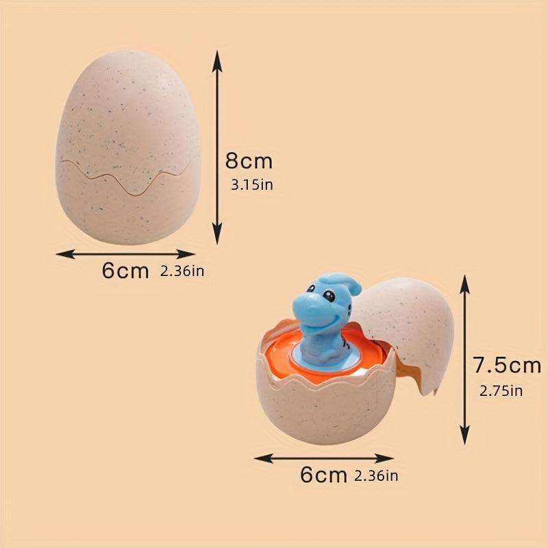 Dino Egg Toy Car for Kids - Interactive Dinosaur Hatch and Race Playset