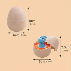 Dino Egg Toy Car for Kids - Interactive Dinosaur Hatch and Race Playset