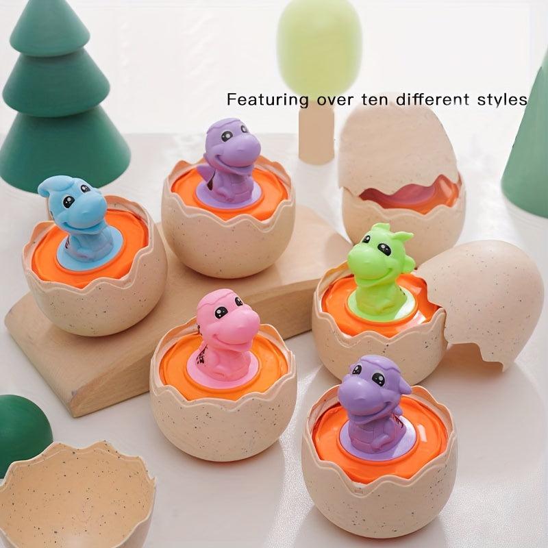 Dino Egg Toy Car for Kids - Interactive Dinosaur Hatch and Race Playset