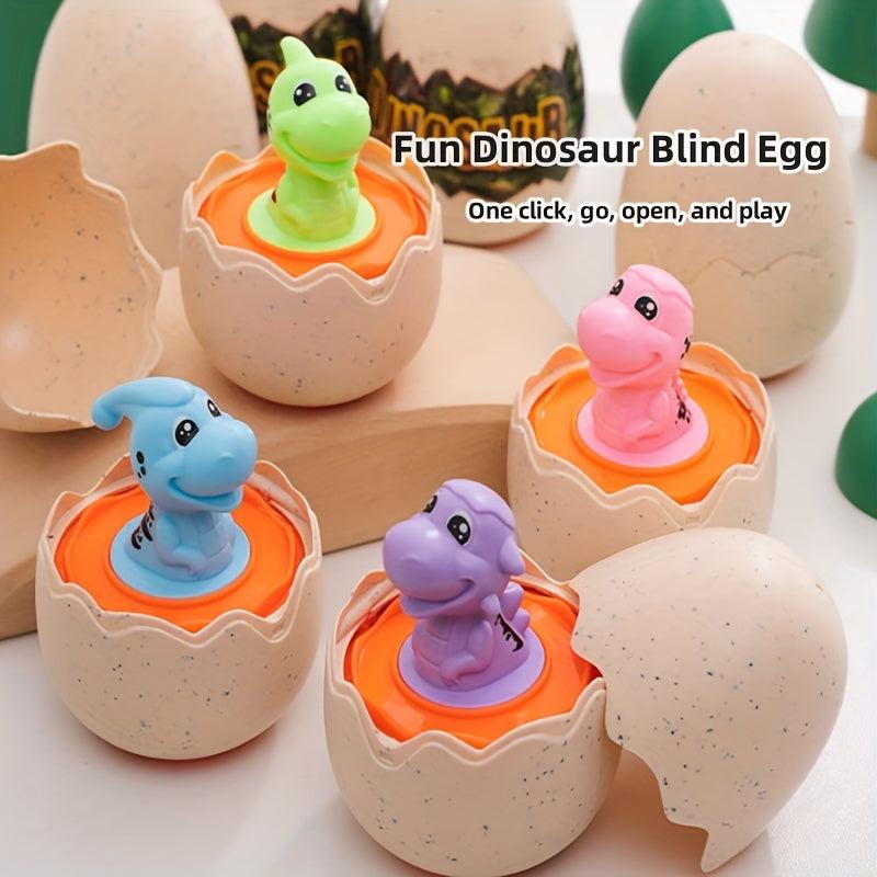 Dino Egg Toy Car for Kids - Interactive Dinosaur Hatch and Race Playset