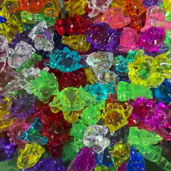 12pcs Acrylic Dinosaur Toy DIY Gem Toys Colorful Animal Decoration