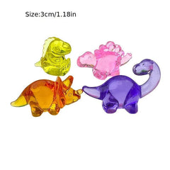 12pcs Acrylic Dinosaur Toy DIY Gem Toys Colorful Animal Decoration