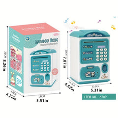 Fingerprint Deposit Box ATM Toy for Kids