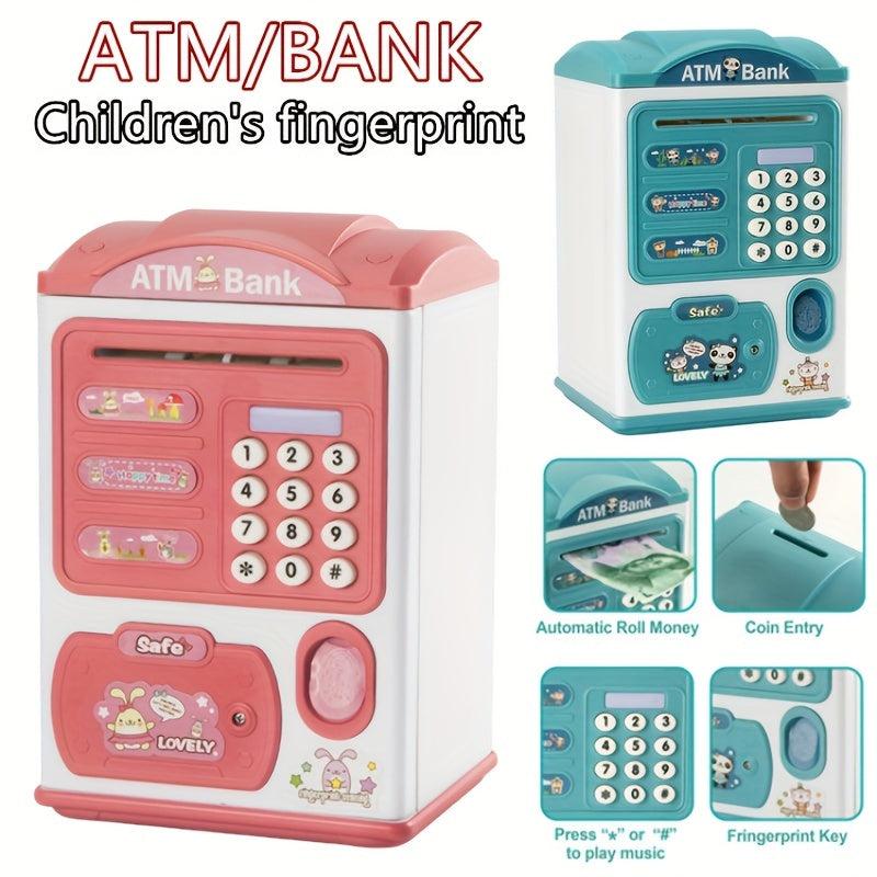 Fingerprint Deposit Box ATM Toy for Kids