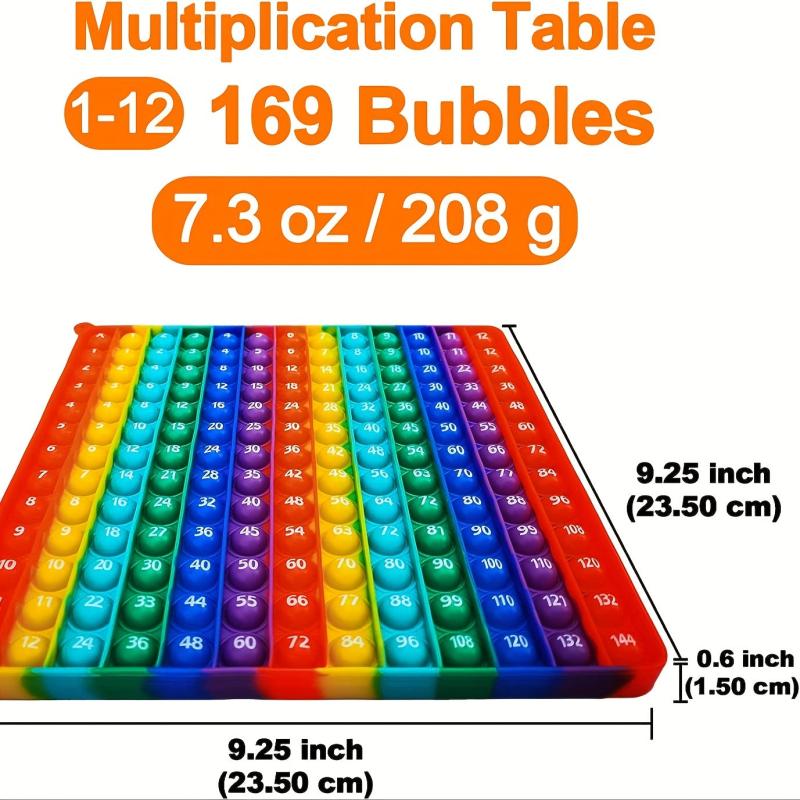 12x12 Multiplication Game Pop Toys Math Education Toy for Kids