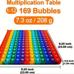 12x12 Multiplication Game Pop Toys Math Education Toy for Kids