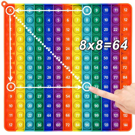 12x12 Multiplication Game Pop Toys Math Education Toy for Kids