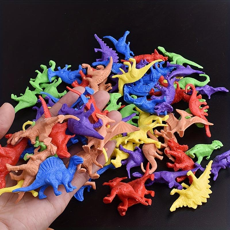 10pcs Mini Dinosaur Room Decoration Soft Glue Model